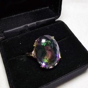 10K Neptune Garden Topaz Gemstone ring
